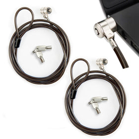Aijmguo 2Pack Laptop Lock assembly shows flexible connection options.