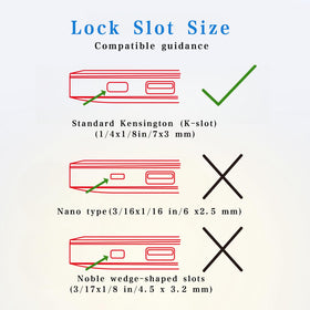 Aijmguo six point six feet security cable secures your notebook to a desk or rail
