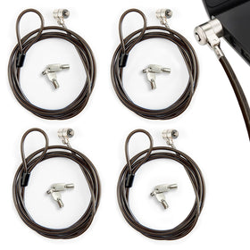 Aijmguo front view showing silver lock and 6.6ft cable for reliable anchoring