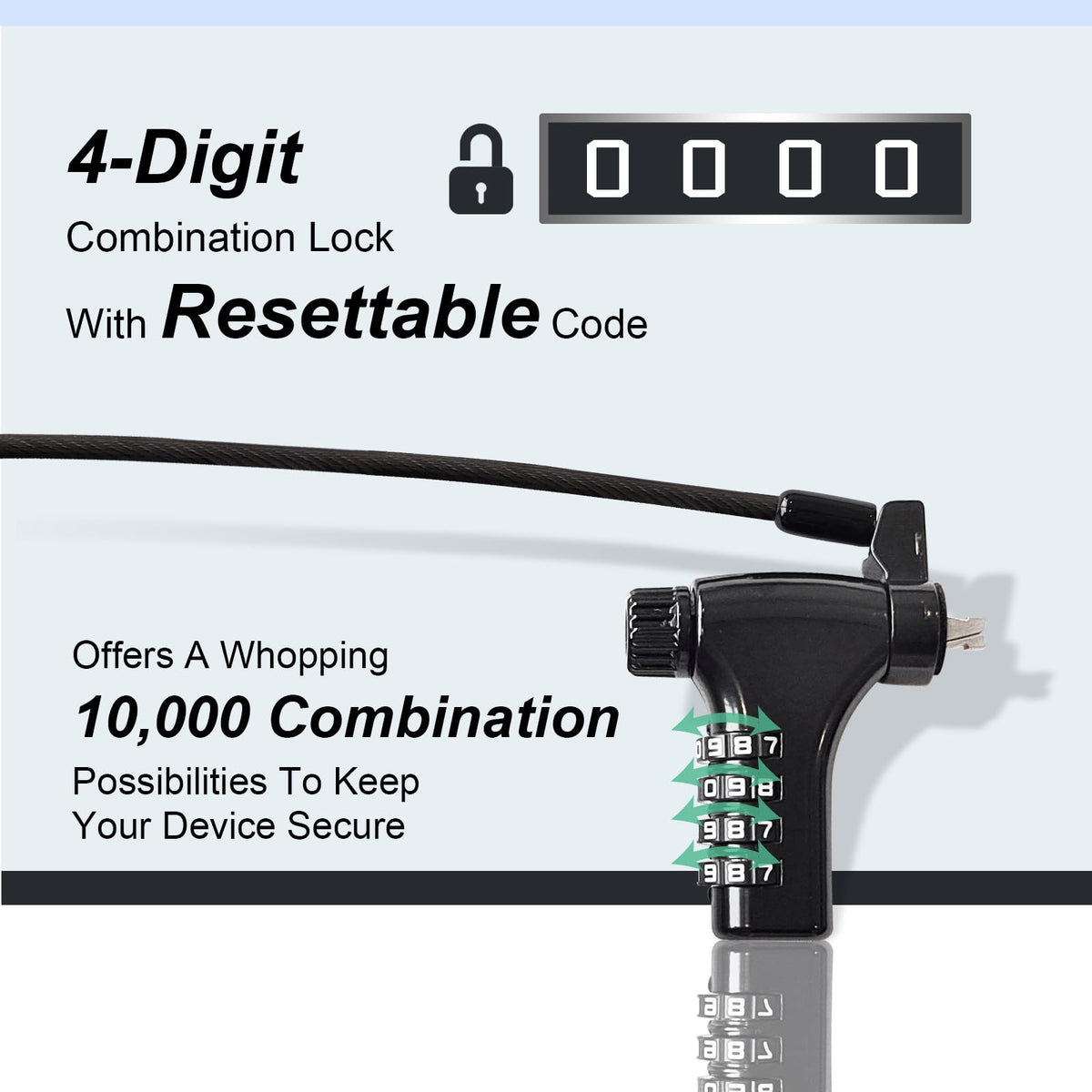 Aijmguo anti-theft head and cable enhance protection in shared spaces.
