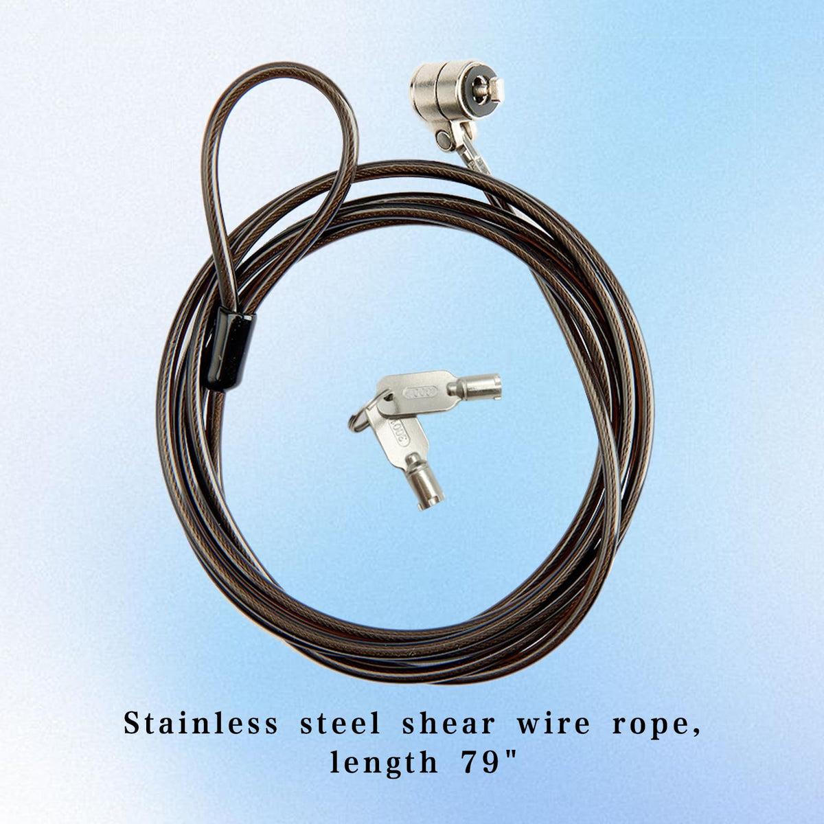 Aijmguo cable stretched across desk showing practical 6.6ft length