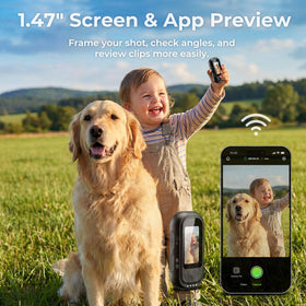 AIJOLLY charging case extends recording time for longer outdoor sessions