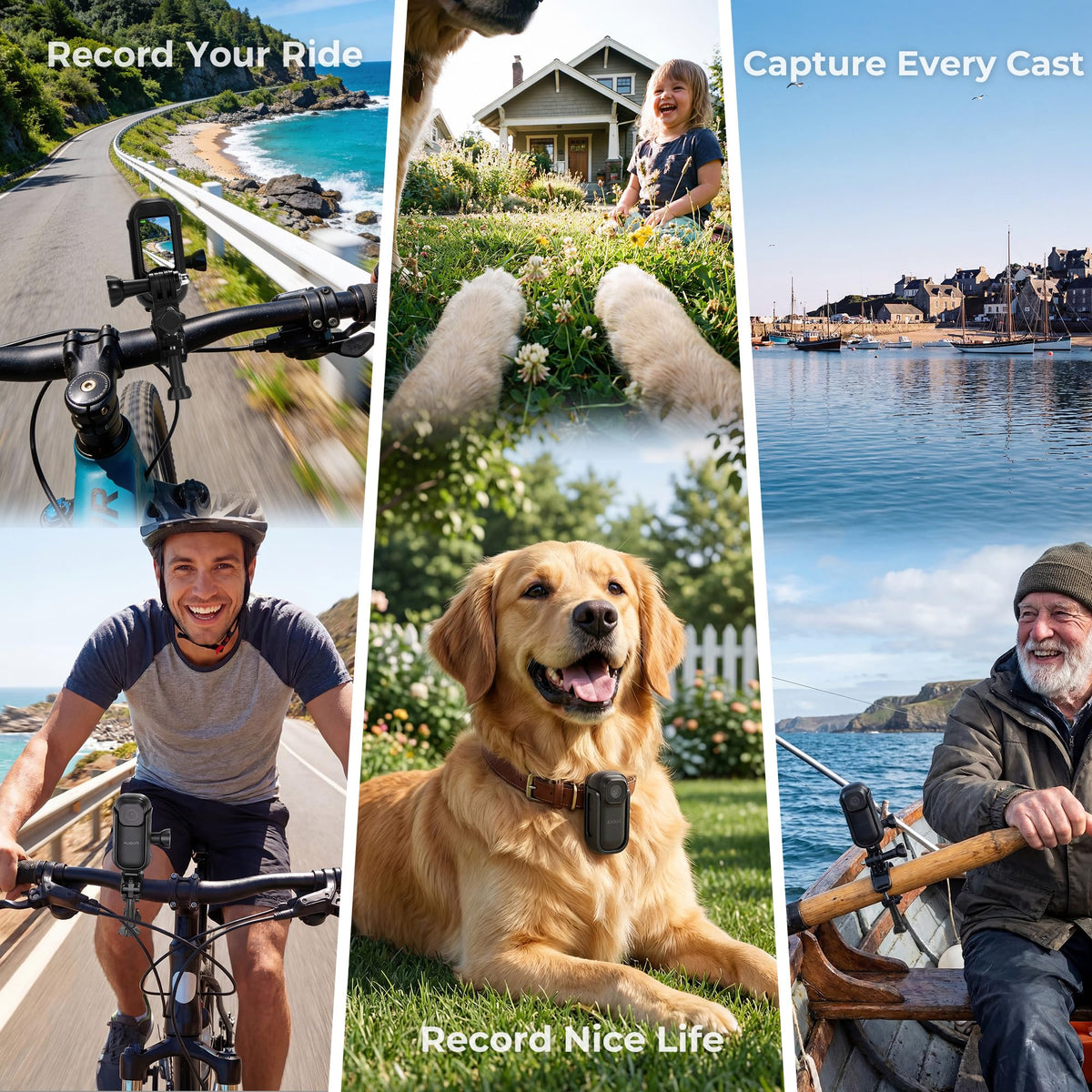 AIJOLLY electronic image stabilization reduces shake during walking or cycling