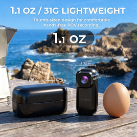 AIJOLLY lightweight magnetic wearable design stays comfortable on chest or collar