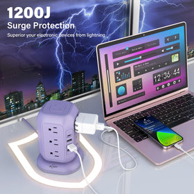 AiJoy 10ft cord and plug demonstrating extended reach for flexible placement