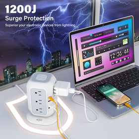 AiJoy 10ft cord scale with hand for distance, provides flexible placement options