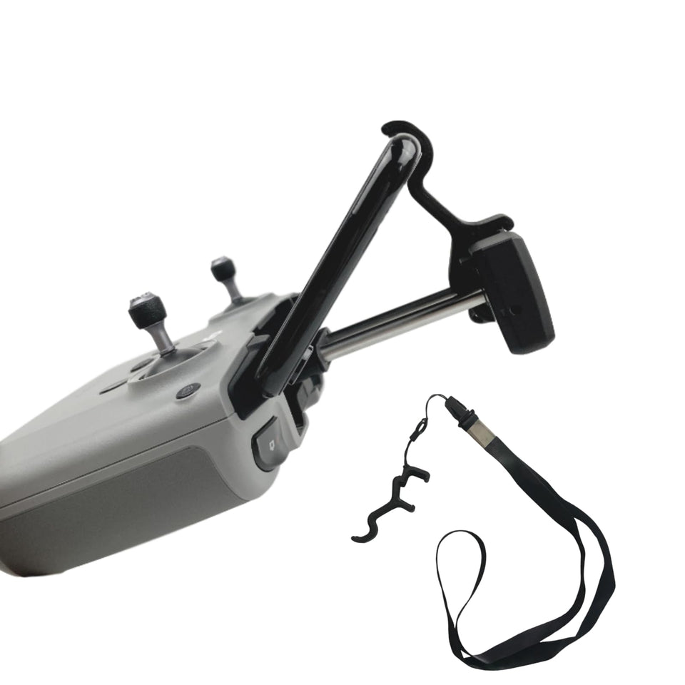 AILENICE front view of bracket mounted on DJI controller showing improved visibility