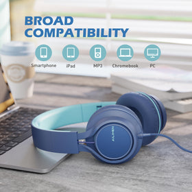 AILIHEN C8 uses 59-inch braided cord with 3.5 mm plug.