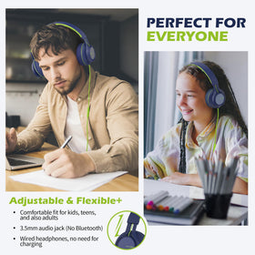 AILIHEN C8 headphones showing built-in mic for easy calls.