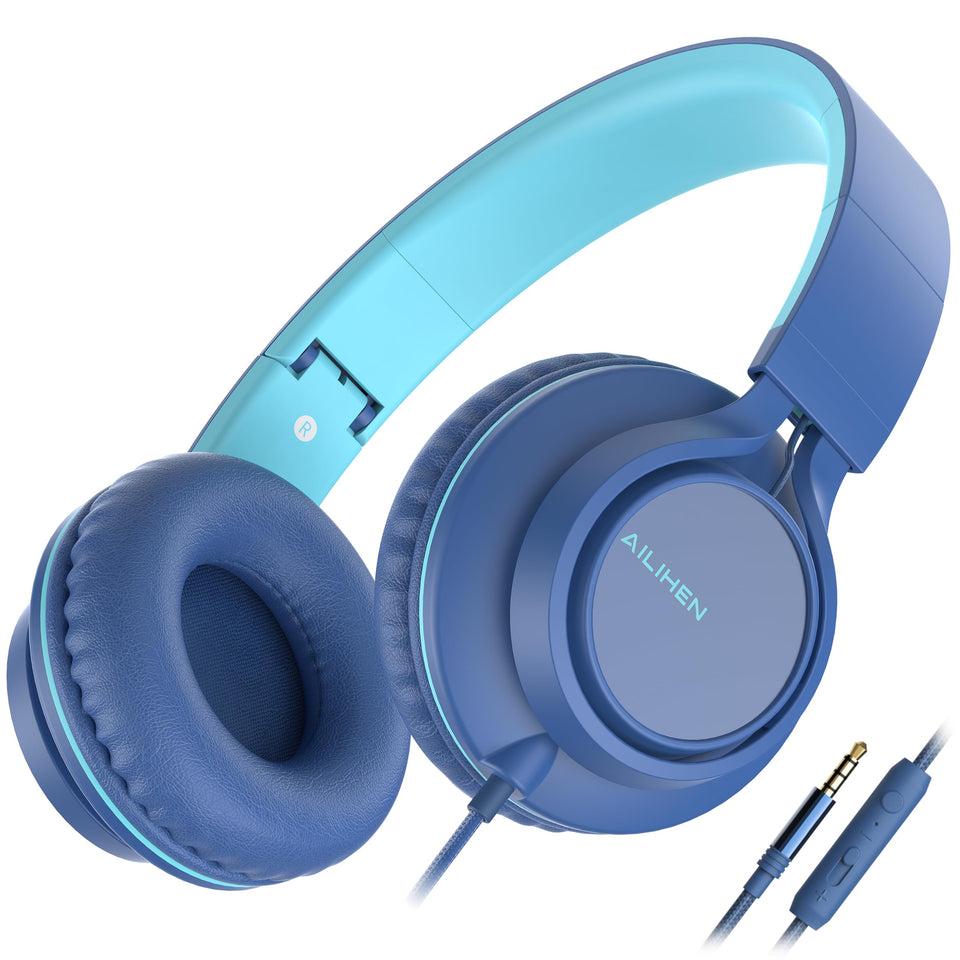 AILIHEN C8 headphones folded for portable, on-the-go listening.
