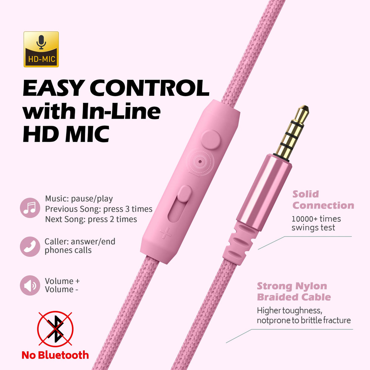 AILIHEN C8 on-ear design with noise isolation for focused listening.