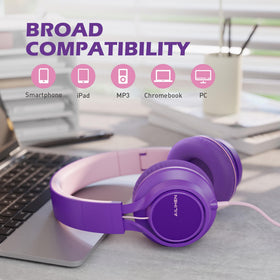 AILIHEN C8 Headphones wide compatibility across laptop, tablet, and Chromebook.