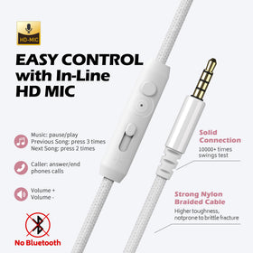 AILIHEN C8 inline mic and volume control pictured for hands-free calls