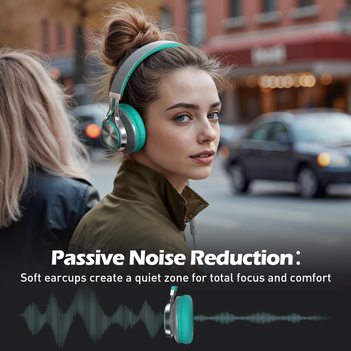 AILIHEN C8 on-ear headphones with noise isolation for focused audio