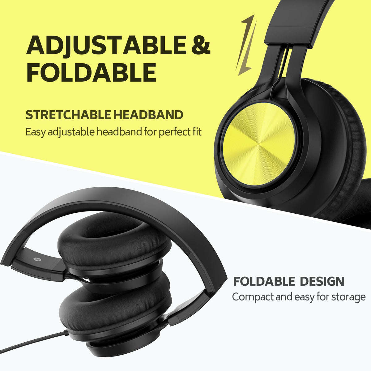 AILIHEN classroom headphones 3.5mm jack compatibility with Chromebooks and laptops
