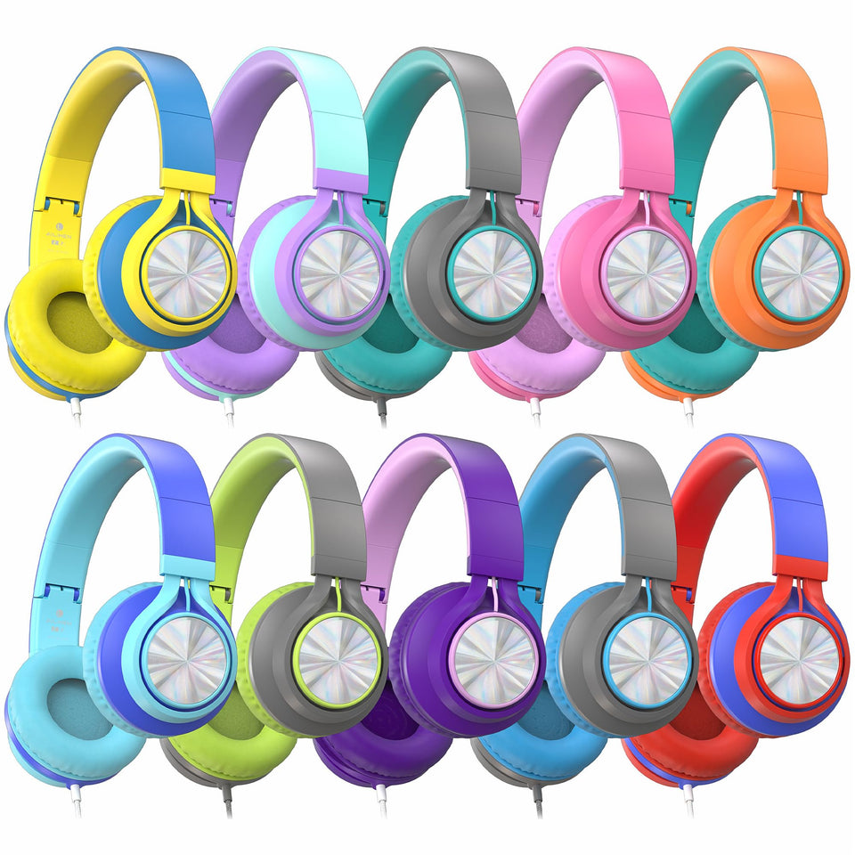 AILIHEN classroom headphones bulk 10-pack with mic for back-to-school use and durability.