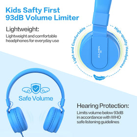AILIHEN folded headsets stored compactly for easy classroom storage and transport