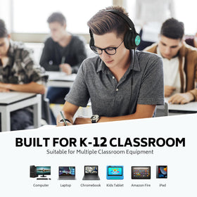 AILIHEN folded headset for compact storage and easy classroom organization
