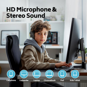 AILIHEN 40mm drivers delivering clear balanced audio for lessons