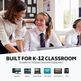 AILIHEN adjustable foldable headband fits multiple student sizes