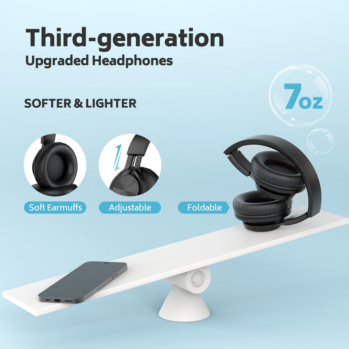 Adjustable headband for comfortable all-day wear