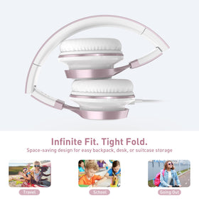 AILIHEN lightweight, foldable headphones for easy travel and storage.