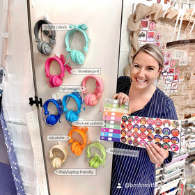 AILIHEN headphones with soft ear cushions for long lessons