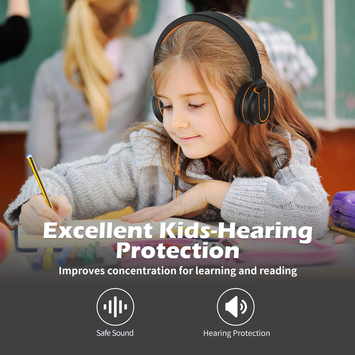 AILIHEN I35 93dB volume limit promotes safer listening for kids