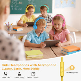 AILIHEN Kids Headphones with bendable headband for comfortable wear.
