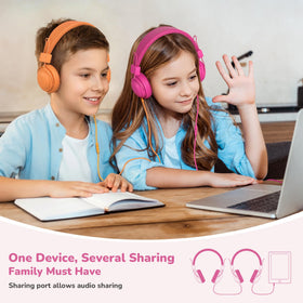 AILIHEN two students sharing audio via shareport, promotes collaborative learning
