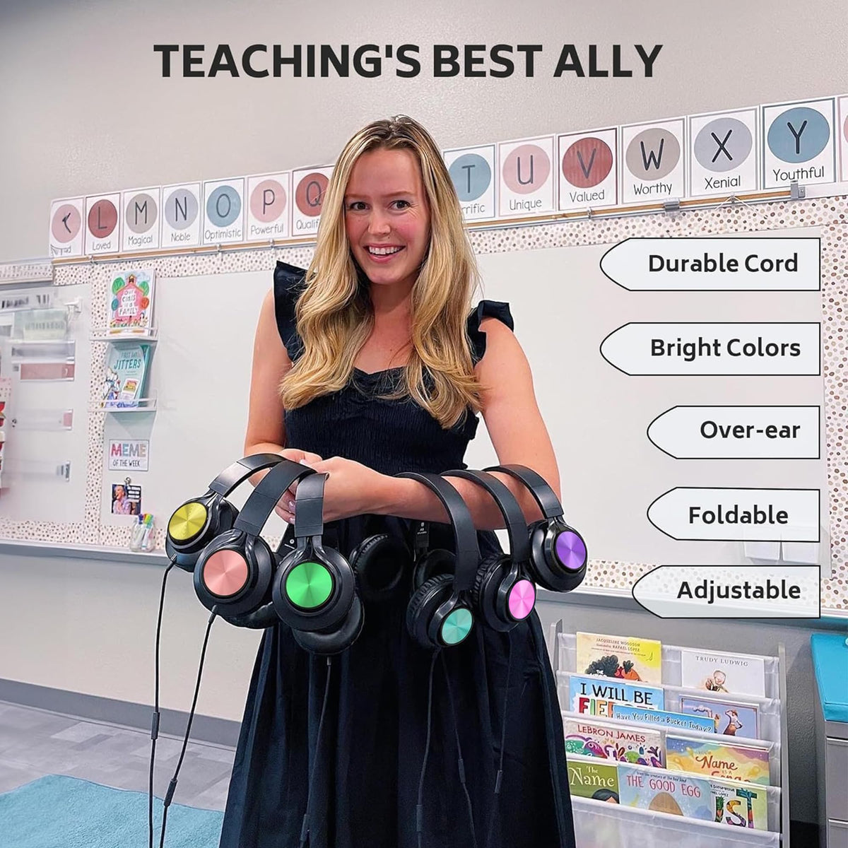 AILIHEN student using headset with laptop for focused remote learning
