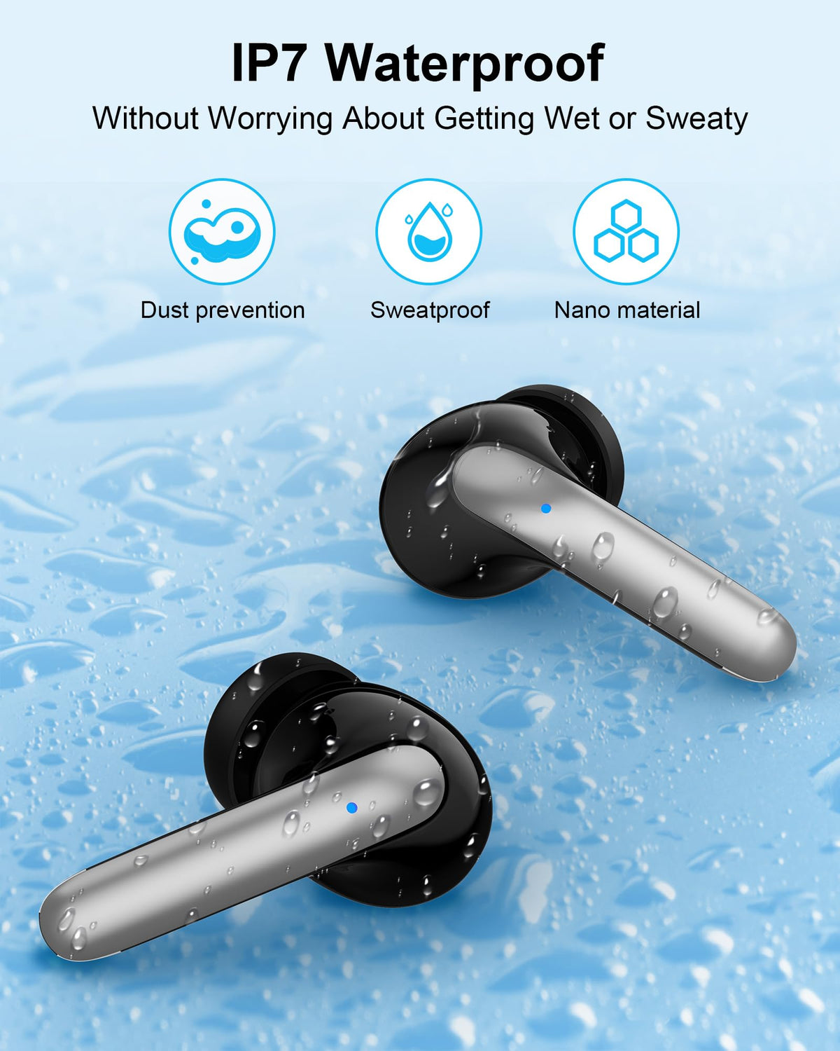 AILKIN Earbuds Bluetooth 5.3 aptX Adaptive ensures fast pairing and stable connections.