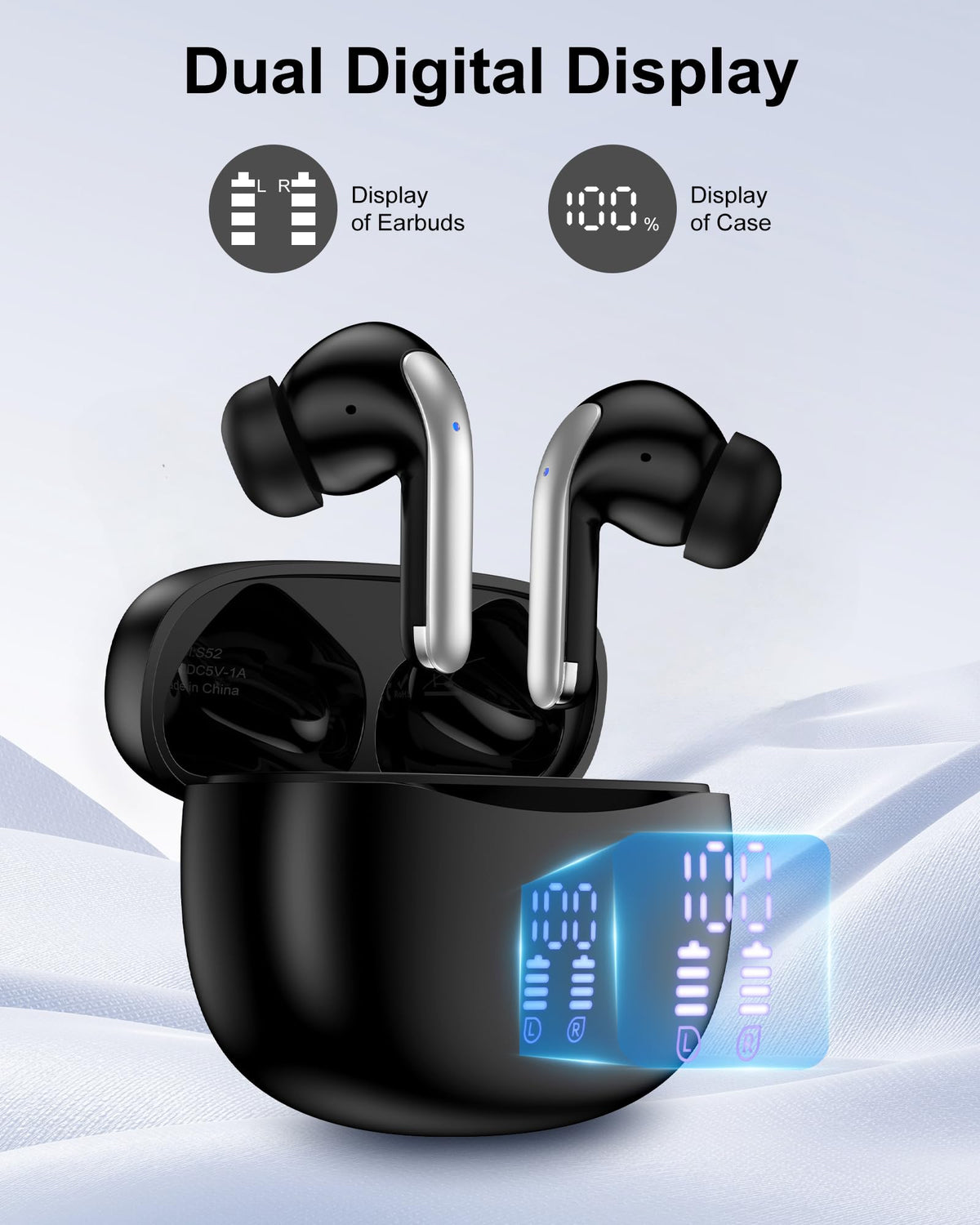AILKIN earbuds with IPX7 waterproof design for rain or sweat protection.