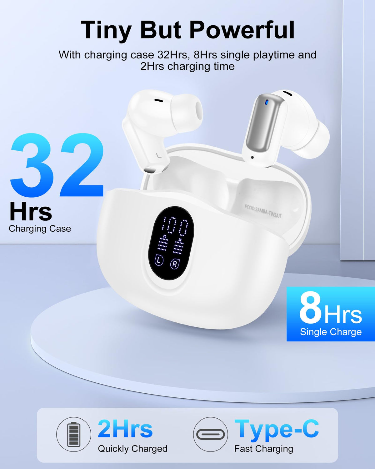 AILKIN charging case LED display helps plan charging