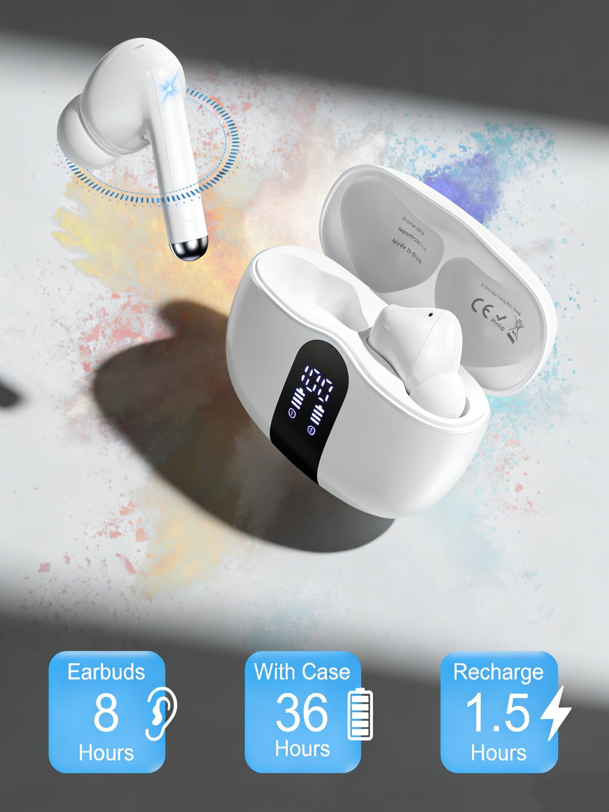 AILKIN earbuds in-ear while running, secure fit and sweatproof benefit
