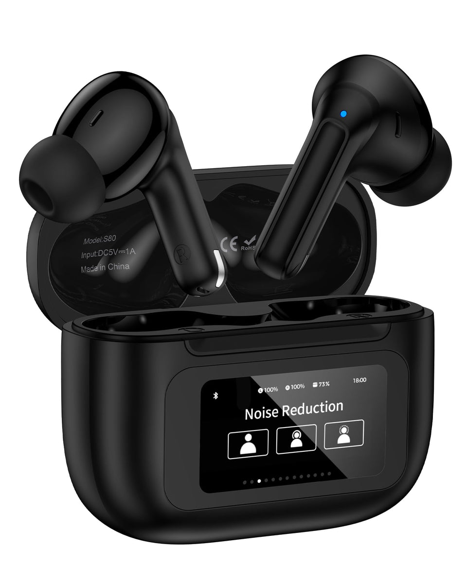 AILKIN wireless earbuds in charging case ready to go