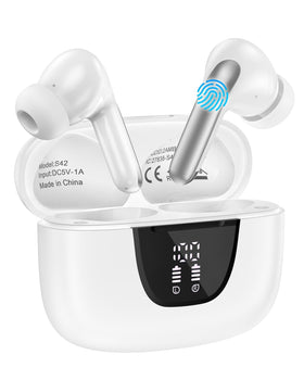 AILKIN iPhone 17e earbuds packaging front showing broad device compatibility.