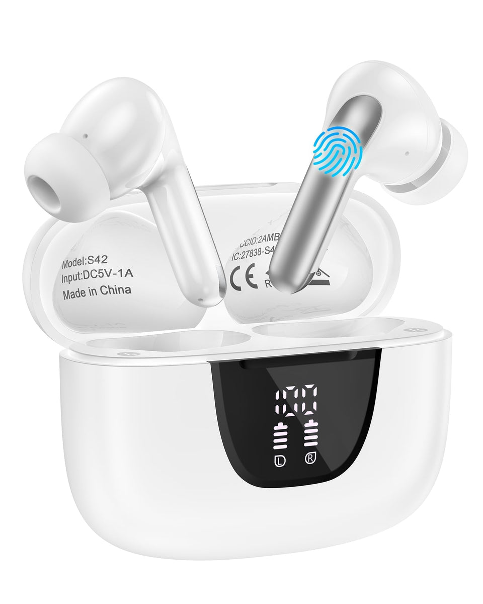 AILKIN iPhone 17e earbuds packaging front showing broad device compatibility.