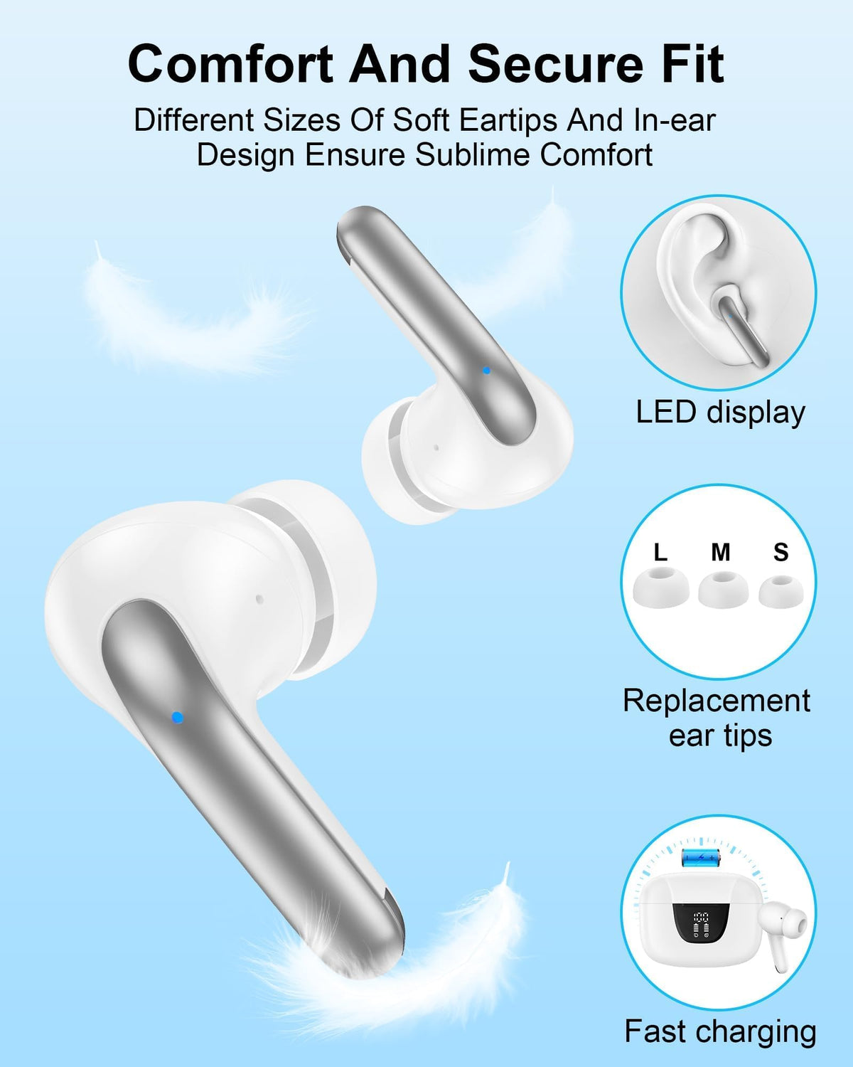 AILKIN earbuds tested against sweat with IPX7 waterproof protection.