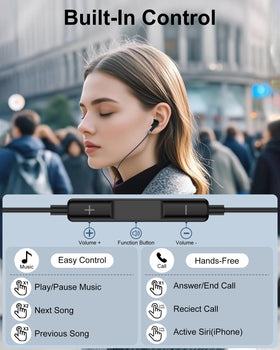 AILKIN Lightning Earbuds with soft silicone tips for all-day comfort