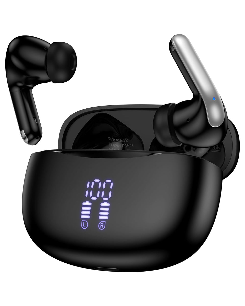 AILKIN Moto G Play earbuds with a compact charging case for on‑the‑go power.