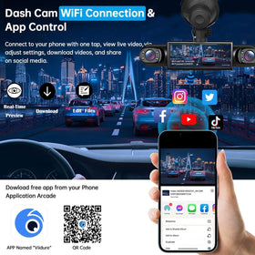 AILVKANG Y108WiFi+64G right side view captures right lane activity for safer driving.