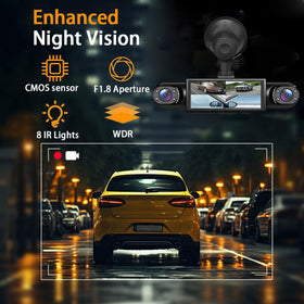AILVKANG Y108WiFi+64G g-sensor indicator helps lock critical footage on impact.