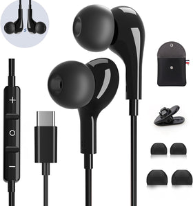 AILZPXX USB-C earbuds with magnetic back for secure, tangle free wear