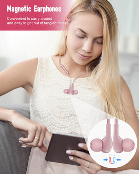 AILZPXX USB C headphones pink broad USB-C compatibility across many devices.