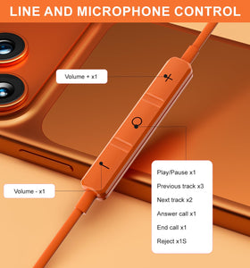 AILZPXX USB-C earbuds in-ear design for secure, comfortable fit during long use.