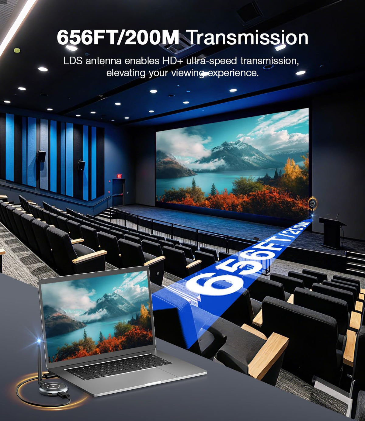 AIMIBO 2026 extended-range link covering open space up to 200 m