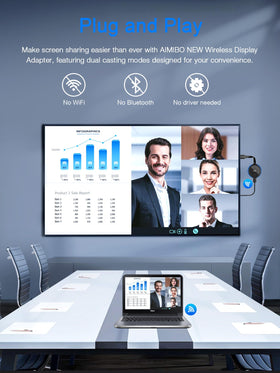 AIMIBO iPhone mirroring scene showing seamless big-screen streaming.