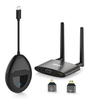 AIMIBO wireless HDMI transmitter enabling quick 4K streaming to a display.