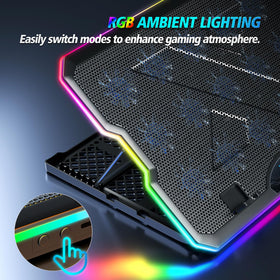 AIMIUZI cooling pad with four rubber feet keeping it stable